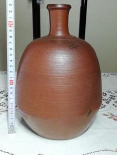木村長十郎 江戸末期 古備前 一升徳利 備前焼 とっくり 酒器 花器 花入 花瓶 木村長十郎 江戸末期 古備前 一升徳利 備前焼 とっくり 酒器 花器 花入
