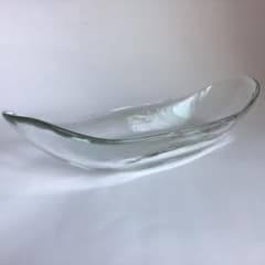 ガラス製 カヌーボウル 鉢 19.5cmのサムネイル