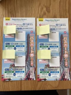 ナガシマスパーランド　パスポート2名分　入場料＋乗り放題のサムネイル