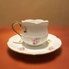 大倉陶園 花柄 デミタスカップ＆ソーサー1客 金彩縁取り - メルカリ