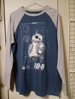 STAR WARS BB-8 라글란 긴팔 컷소우 M 사이즈 등에 변색 있음