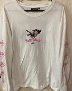 LOW BLOW KNUCKLE Betty Boop ロンT XXL ホワイト - メルカリ