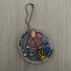 BT21 Cooky Acrylic Keychain Let's Splash