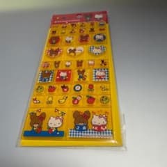 도쿄역 POP UP 한정 쿠마노 굿코 HELLO KITTY 타일 씰