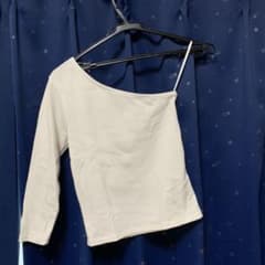 EVRIS エヴリス ワンショルダー カットソー 白のサムネイル