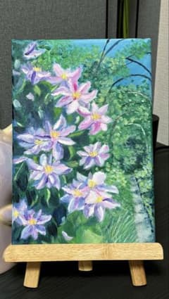 ツツジロード」 手描き 油絵 風景画 原画 肉筆 油彩画 印象派 - メルカリ