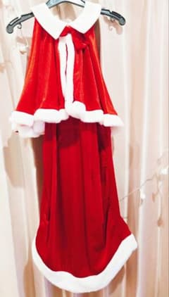サンタコスプレ衣装 ケープ付きワンピースのサムネイル