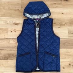 LAVENHAM キルティングベスト フード付き ネイビー 38 - メルカリ
