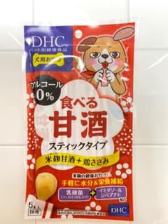 DHC 犬用 国産 食べる甘酒スティックタイプ 米麹甘酒＋鶏ささみのサムネイル