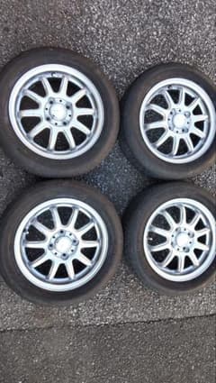 最終値下げ！１５５／６５Ｒ１４インチ・サマータイヤ、ホイールセットのサムネイル