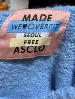 ASCLOライトブルー オーバーサイズセーターのサムネイル