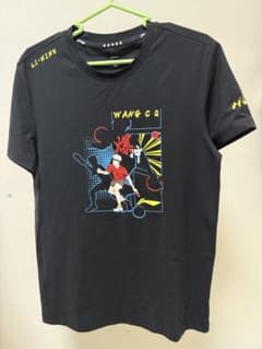 【王楚欽】LI-NING コラボTシャツ　ブラック Sサイズのサムネイル