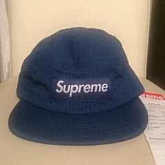 Supreme 17SS Camp Cap シアサッカー ブルーのサムネイル