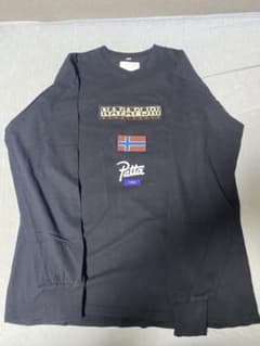 Napapijri✖️PATTAブラック 長袖Tシャツ - メルカリ