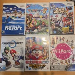 Wii ソフト6本セット桃鉄スマブラマリオパーティーマリオカートWii