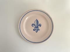フランス アンティーク フルール・ド・リス陶器プレート - メルカリ
