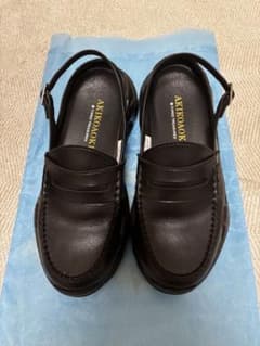 AKIKOAOKI DEMI FAUX LEATHER BK×BK 23cm