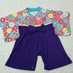 髪飾り付き♪ 袴ロンパース 女の子 70cmのサムネイル