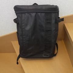 スクエア型 バックパック リュック ブラックのサムネイル