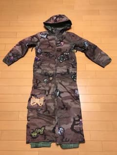 BURTONバートン迷彩キッズu/s5.6☆つなぎ☆オールインワンのサムネイル