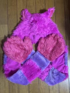 チェシャ猫　チシャ猫　マフラーキャップ　ファンキャップ ディズニーのサムネイル