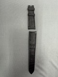 ROLEX ロレックス 純正 アリゲーター レザーベルト ブラック - メルカリ