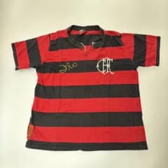 ジーコ10番フラメンゴ公式 サイン刺繍入り サッカーユニフォーム ジーコ10番フラメンゴ公式 サイン刺繍入り サッカーユニフォーム