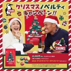 チャムス　CHUMS クリスマス　ノベルティ　グッズ　タペストリーのサムネイル
