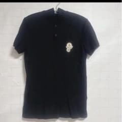 美品 モンクレール ヘンリーネックTシャツ 黒 M コットンのサムネイル