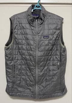 patagonia 13年製 ナノパフベスト グレー プリマロフト キルティング
