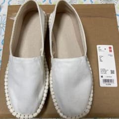 UNIQLO エスパドリーユ　M(23.5cm 〜24.0) 白のサムネイル