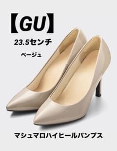 【GU】マシュマロハイヒールパンプス／24.0センチ／ベージュのサムネイル