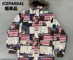 【極美品】iCEPARDALスキー　スノボウェアセット　Mサイズ 極美品✨ICEPARDALスキーウェアスノボウェア ジャケット 総柄 L相当