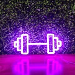 ダンベル　LEDネオンサイン　オーダーメイド可能　ガラスネオンサインのサムネイル