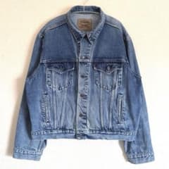 リーバイス デニムジャケット オレンジタブ 52インチ 着用感短丈