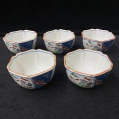 良峰窯 古伊万里 染付 花図 小鉢 五点 - メルカリ