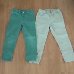 お値下げ★ストレッチパンツ2セット　UNIQLO　110㌢のサムネイル