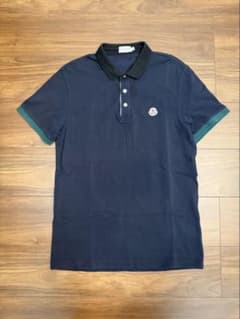 Moncler ポロシャツ ネイビー Mサイズ - メルカリ