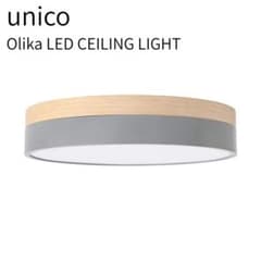 【美品】 unico Olika LED CEILING LIGHT グレー m18199700967_1.jpg?1774940874