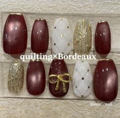 現品♡キルティング ニュアンスミラー マグネット クリスマスネイル