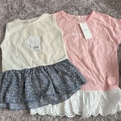 フリル付きTシャツセット 130.140のサムネイル