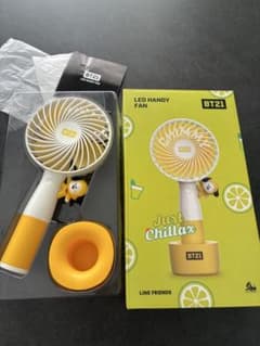 Official Japanese Portable Fan LED HANDY FAN BT21 Chimmy BTS