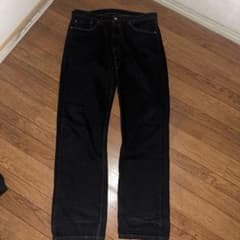 Levi's 505 ブラックデニムパンツ ストレートのサムネイル