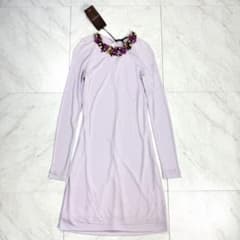 希少 GUCCI トムフォード期 ロングワンピース 花 パール 豪華 装飾 XS