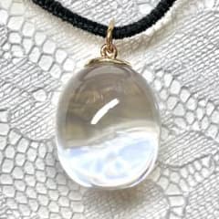 【美品・箱付き】バカラ／タンタシオン クリア クリスタル ネックレス／BC505 美品・箱付き】バカラ／タンタシオン クリア クリスタル ネックレス／BC505