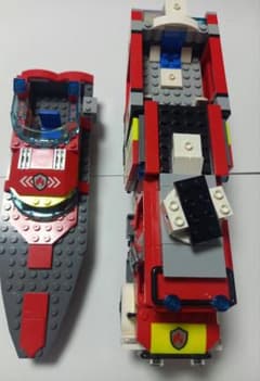 レゴ 消防車 ボート セット