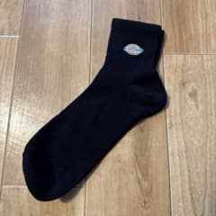 Dickies ソックス ブラック ロゴ刺繍のサムネイル
