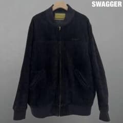 SWAGGER 00s 山羊革 スエードレザー ボンバージャケット スワッガー 