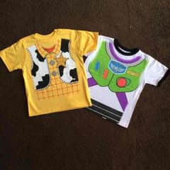 トイストーリー★バズライトイヤー★ウッディ★なりきりTシャツ★100★2枚セットのサムネイル