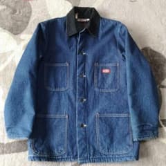 ディッキーズ 80s デニムカバーオール 濃紺 38 usa製 ブランケット